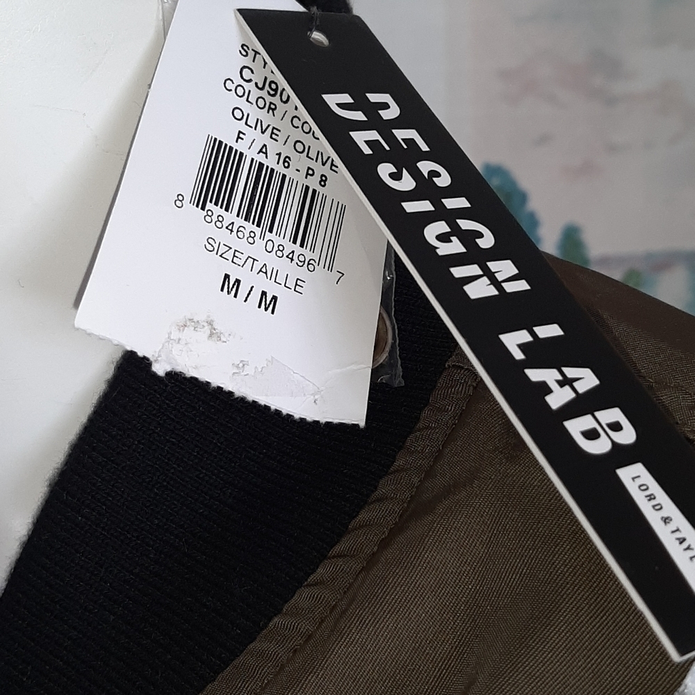 Design Lab by lord& taylor bomber jacket - Picture 3 of 7